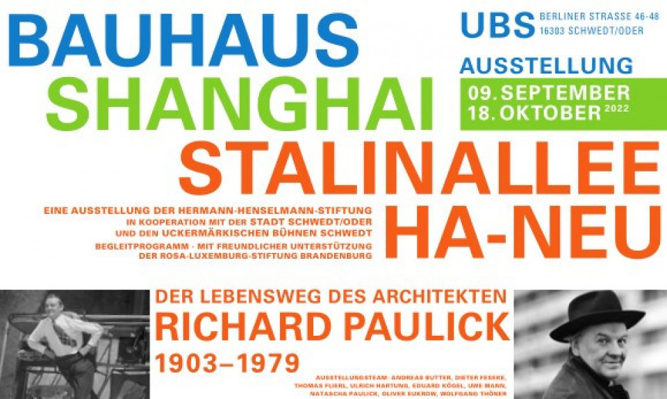 Vom Bauhaus zur DDR-Moderne – Richard-Paulick-Ausstellung macht Station an den ubs