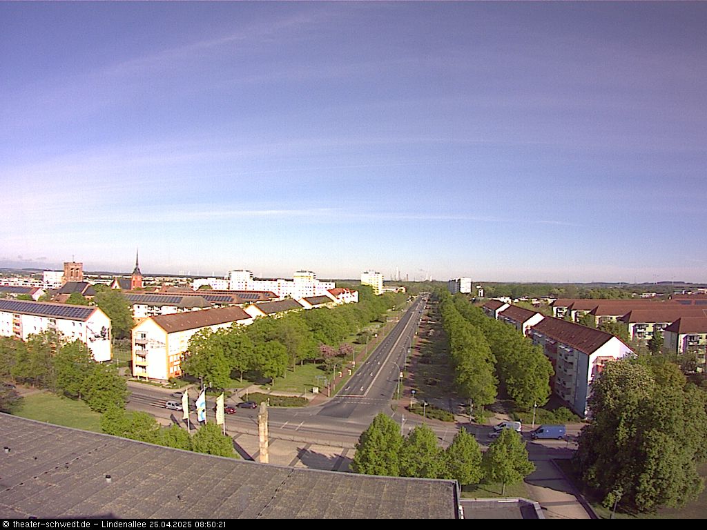 Webcam Lindenallee theater-schwedt.de