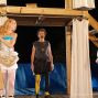 Was ihr wollt, 5. Akt, Sebastian (Peter-Benjamin Eichhorn), Olivia (Monika Radl), Malvolio (Udo Schneider), Orsino (Uwe Schmiedel)