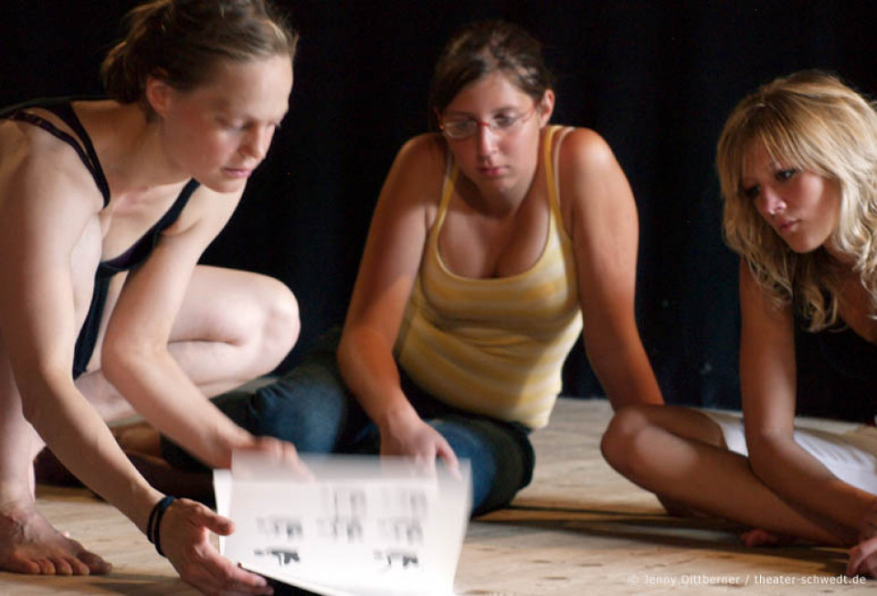 Workshop Pantomime unter der Leitung von Schauspielerin Christina Homuth, Theater Frankfurt