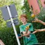 Werkstatt Jonglieren erlernen für Kinder am Rande des Schultheaterfestvolleyballturniers