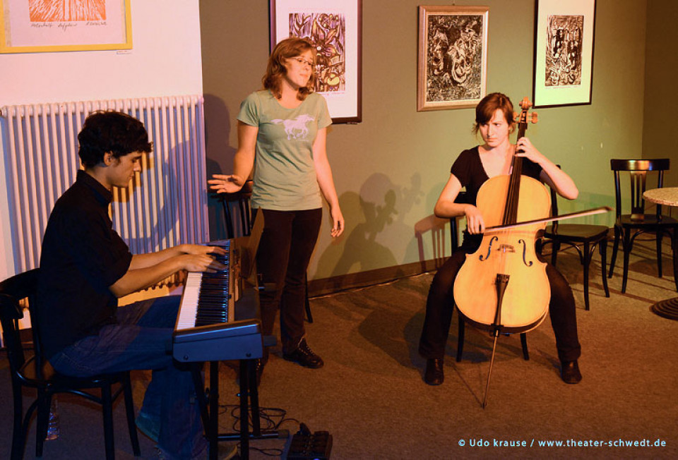 Improabend / Marc-Philipp Bismar, Stefanie Savcenko, Lisa Mallow (v.l.n.r.)