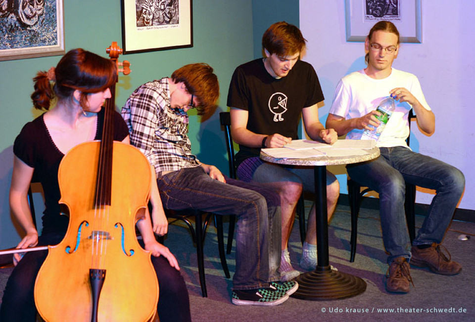 Improabend / Lisa Mallow, Die Sodbrenner: Ortwin Bader, Maximilian Carus, Lorenz Vögel (v.l.n.r.)