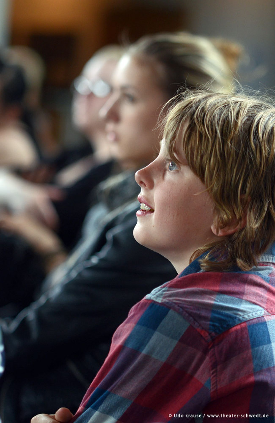 Während der Vorstellung Der Drache - Theater-AG des Leonardo-Da-Vinci Campus Nauen