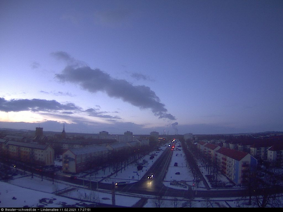 Winter-Abendstimmung (hinzugefügt von V.S. Halle a.d. Saale am 11.02.2021)